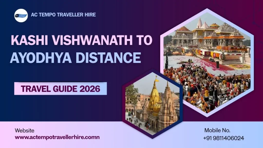 Kashi Vishwanath to Ayodhya Distance