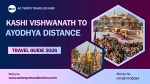 Kashi Vishwanath to Ayodhya Distance