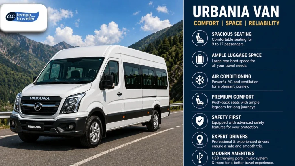 why choose urbania van on rent for your road trips