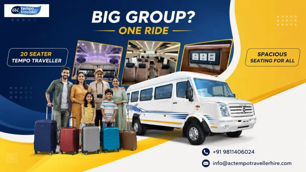 tempo traveller on rent in delhi for group travel