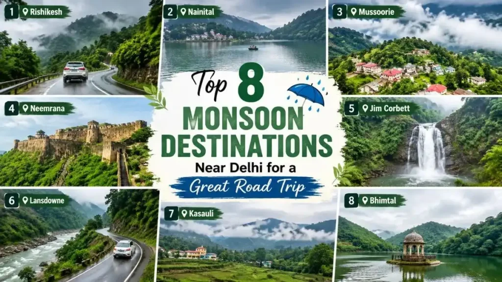 monsoon destinations near delhi