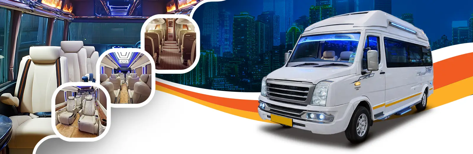 12 Seater Luxury Tempo Traveller Hire in Delhi