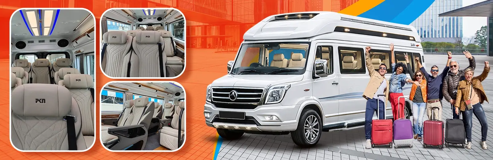 12 Seater Tempo Traveller in Ayodhya