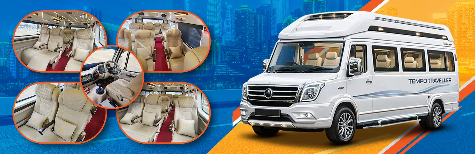 15 Seater Luxury Tempo Traveller Hire in Delhi
