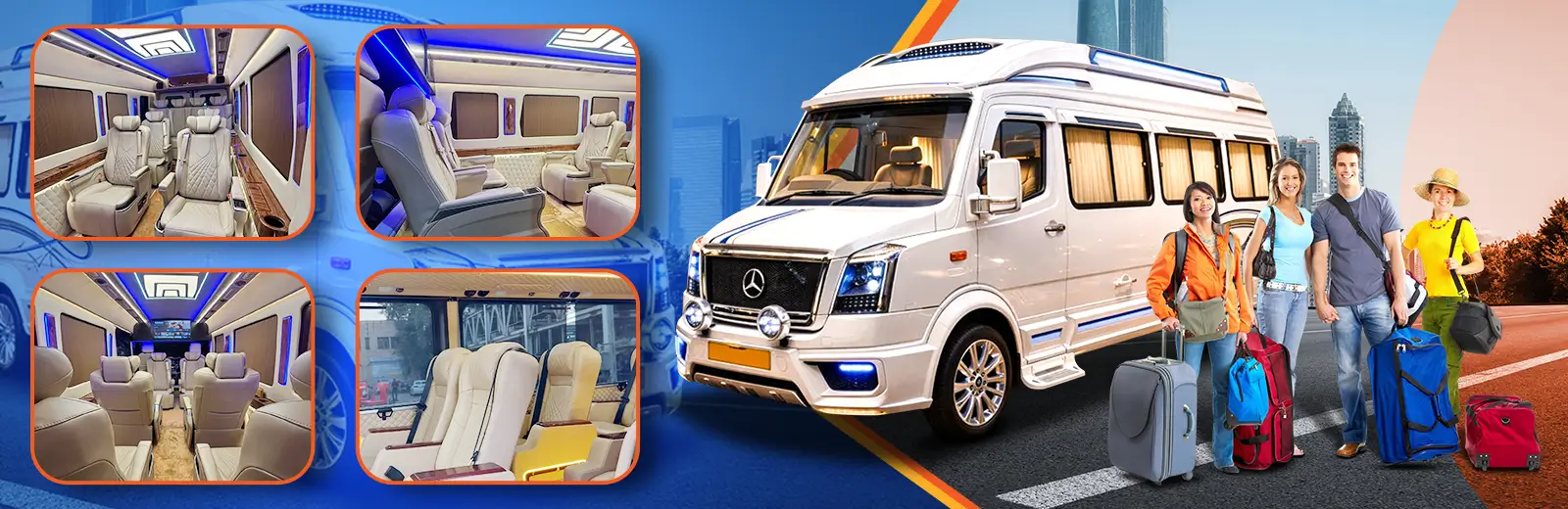 8 Seater Luxury Tempo Traveller Hire in Delhi
