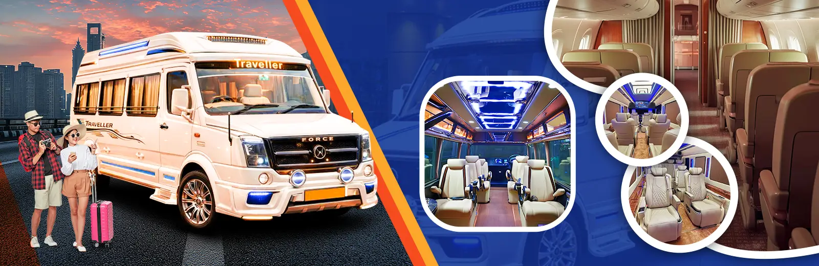 9 Seater Luxury Tempo Traveller Hire in Delhi