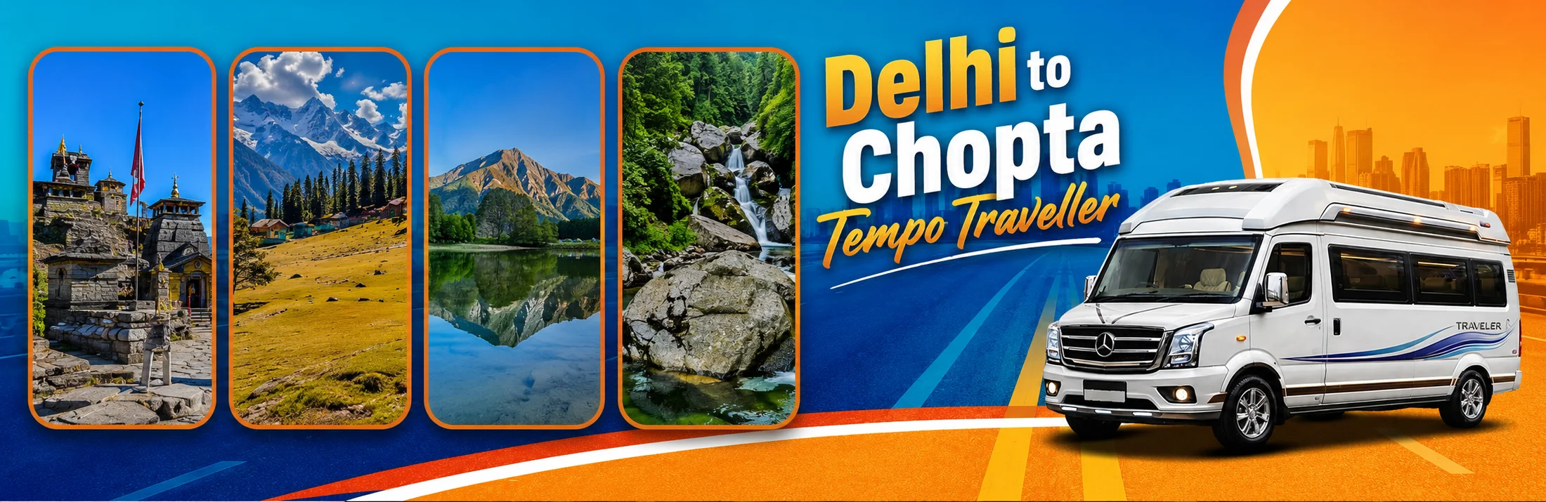 Delhi to Chopta Tempo Traveller