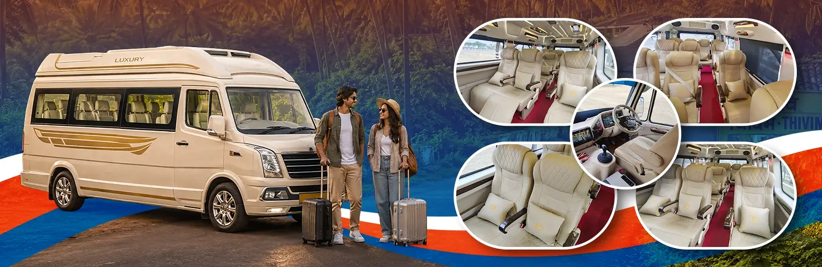 Tempo Traveller Hire for Madgaon Railway Station