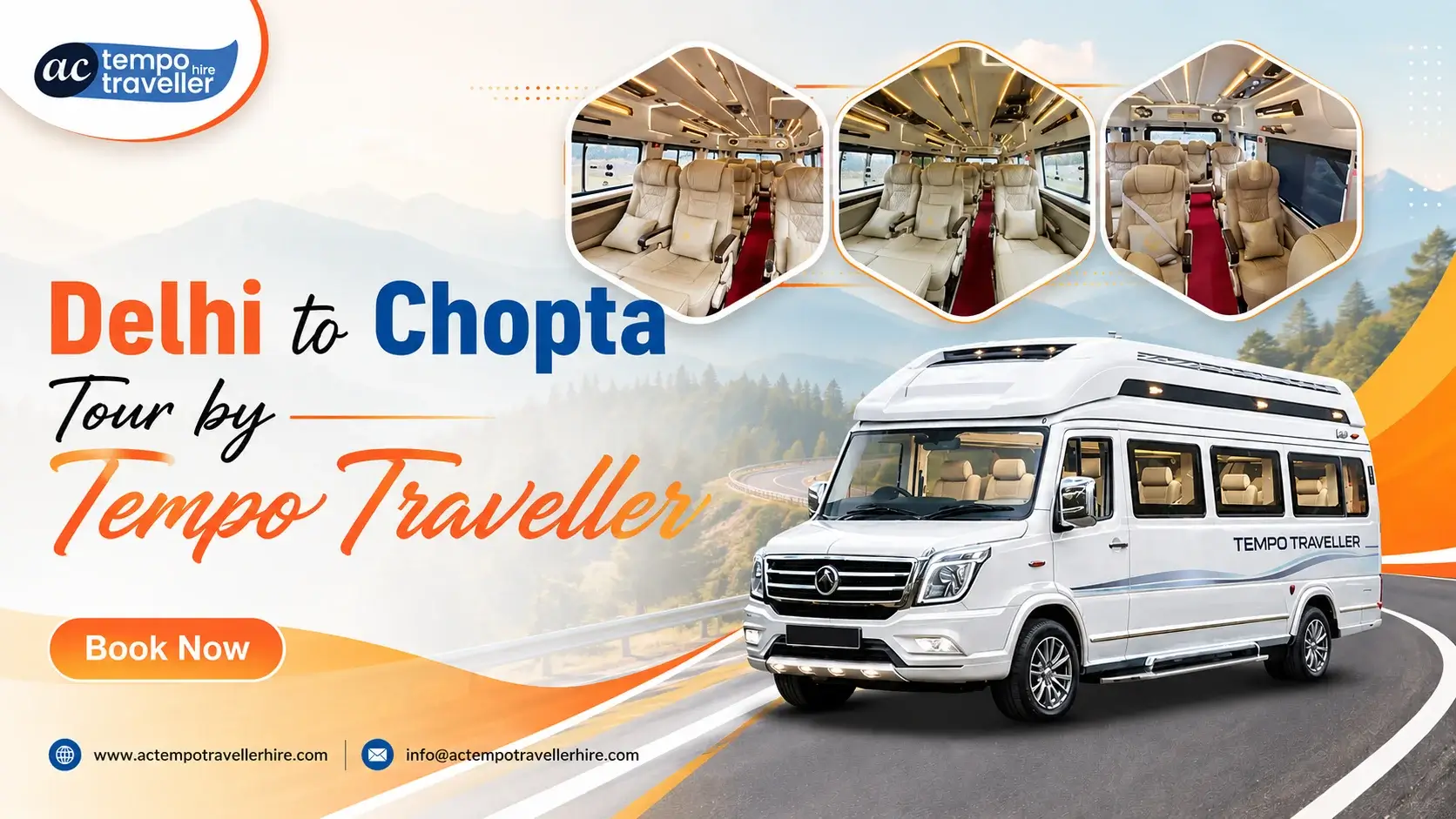 Delhi to Chopta Tour by Tempo Traveller