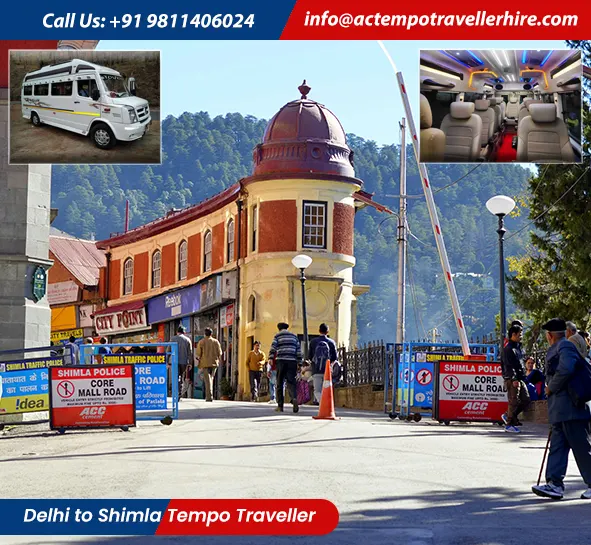 Delhi to Shimla Tempo Traveller Delhi to Shimla Tempo Traveller