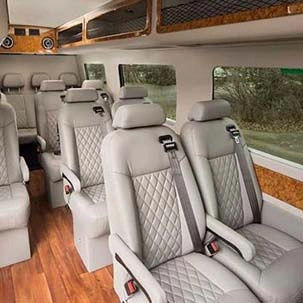 Luxury tempo traveller with sunroof,