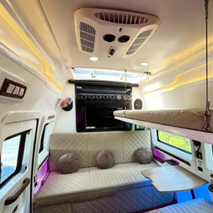 vanity van inside